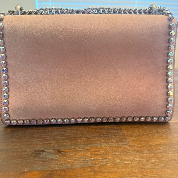 Pink Gucci Dionysus Suede Velvet Shoulder Bag Crystal - Picture 7 of 16